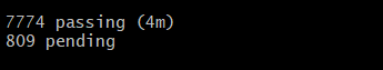 Result of tests on local repository with one correct change.