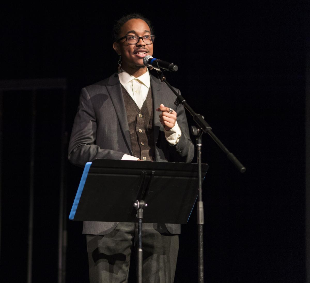 Ian Effendi, as Master of Ceremonies at 34th Annual Expressions of Martin Luther King's Legacy.